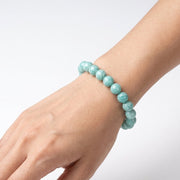 Amazonite Bracelet: Round Beads 8mm